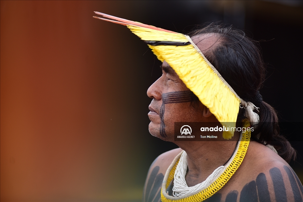 Indigenous peoples take part in 19th Terra Livre Camp in Brasilia, Brazil to defend rights, demarcation of their lands