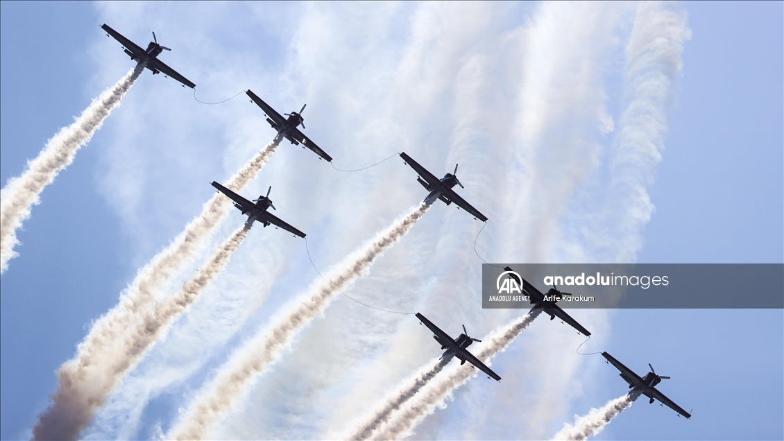 نمایش جنگنده‌های نیروهای هوایی ارتش مراکش در «تکنوفست استانبول»