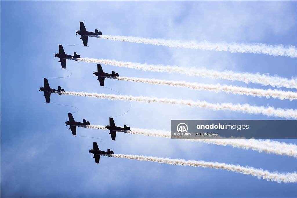 نمایش جنگنده‌های نیروهای هوایی ارتش مراکش در «تکنوفست استانبول»