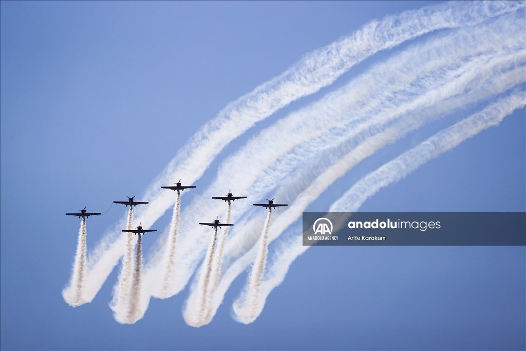 نمایش جنگنده‌های نیروهای هوایی ارتش مراکش در «تکنوفست استانبول»