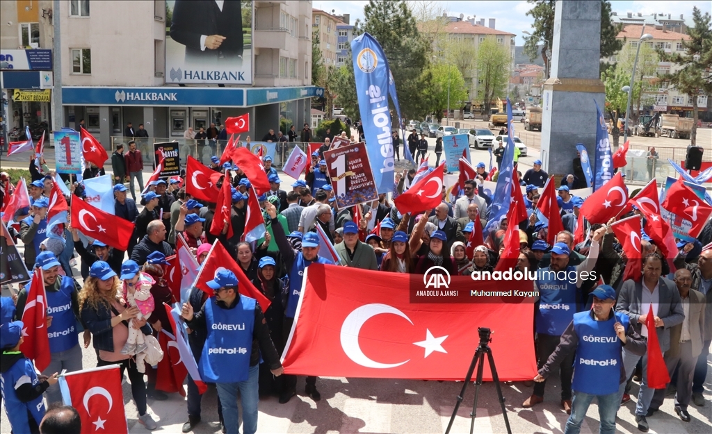 Çankırı'da 1 Mayıs Emek ve Dayanışma Günü kutlanıyor