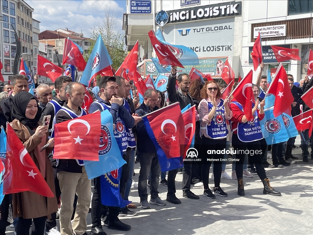 Bolu'da 1 Mayıs Emek ve Dayanışma Günü kutlanıyor