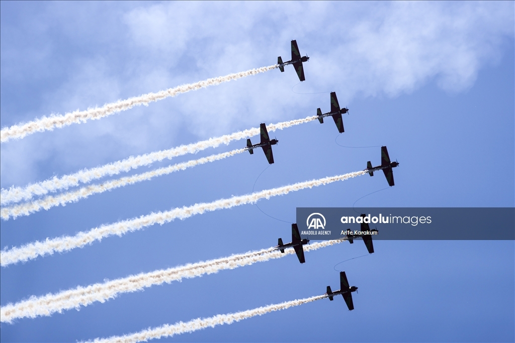 نمایش جنگنده‌های نیروهای هوایی ارتش مراکش در «تکنوفست استانبول»