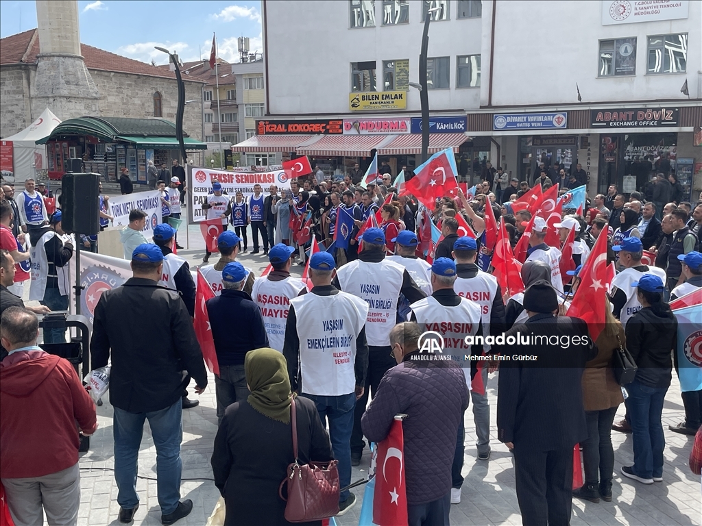 Bolu'da 1 Mayıs Emek ve Dayanışma Günü kutlanıyor