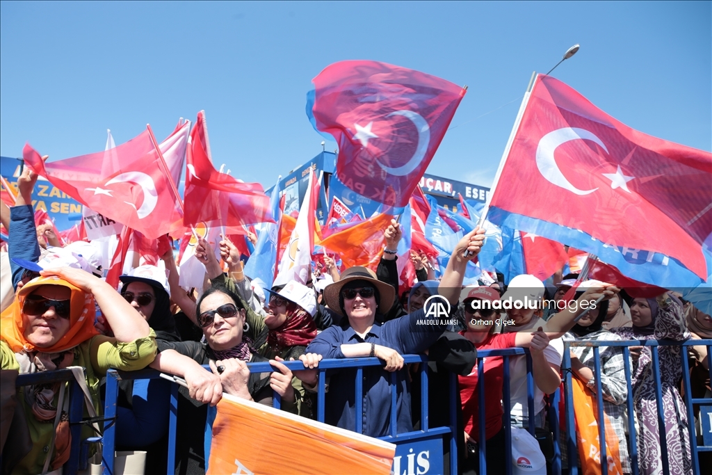 Cumhurbaşkanı Recep Tayyip Erdoğan'ın Antalya mitingi