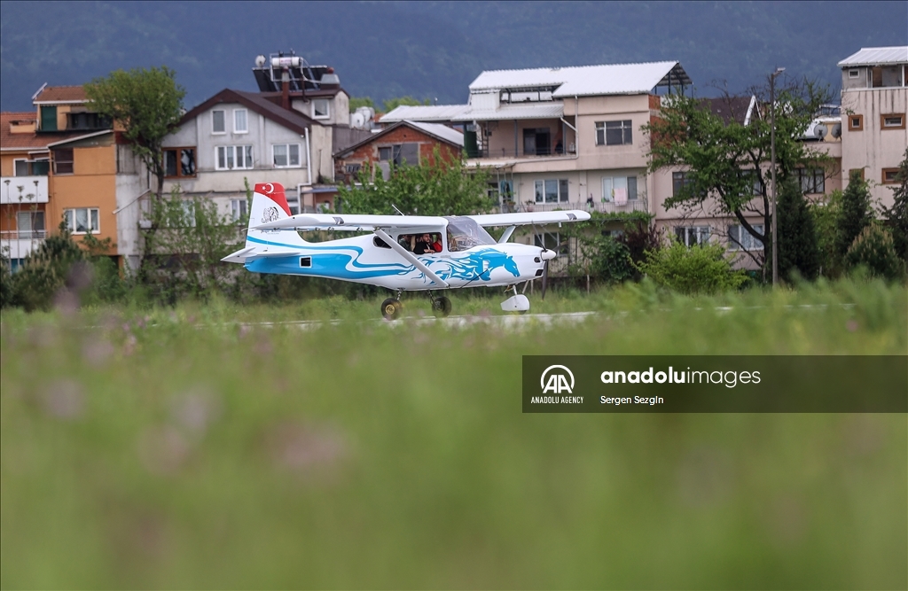 هواپیمای آموزشی «تروی T200» ترکیه برای اولین بار روی باند فرود آمد