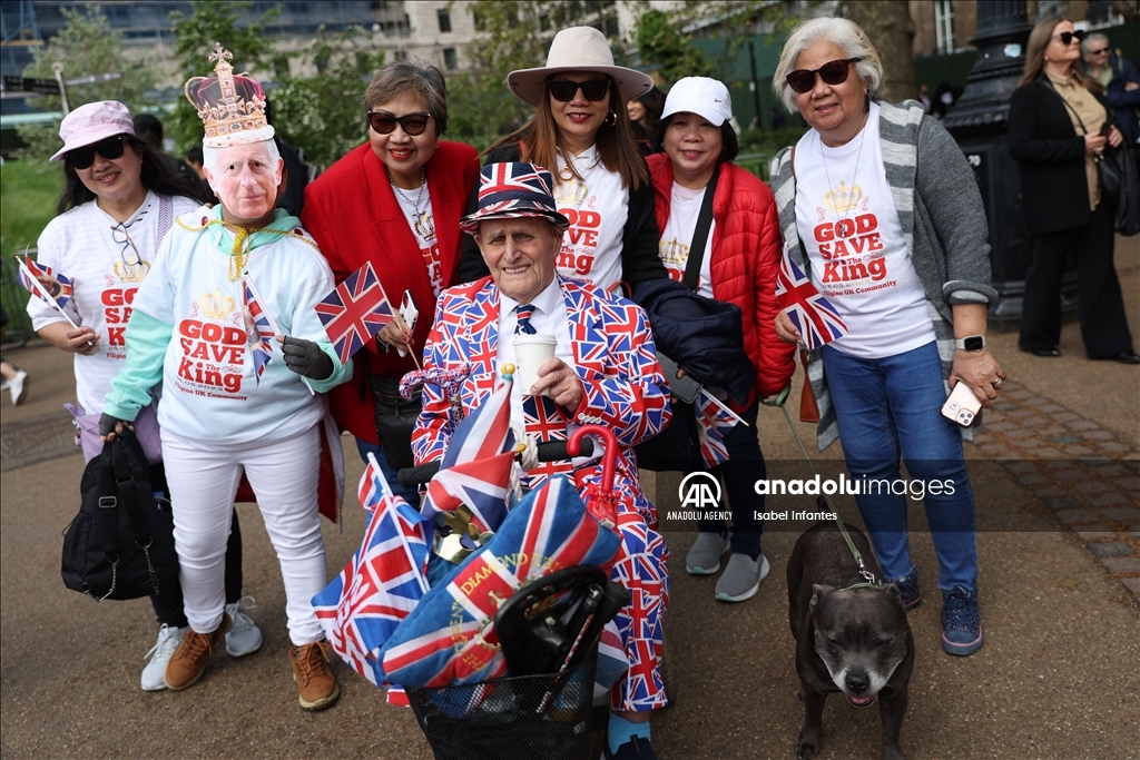 Preparations for the coronation of King Charles III in London