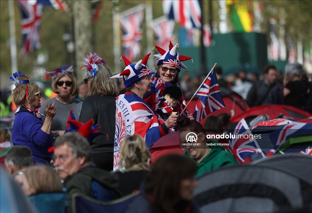 Preparations for the coronation of King Charles III in London