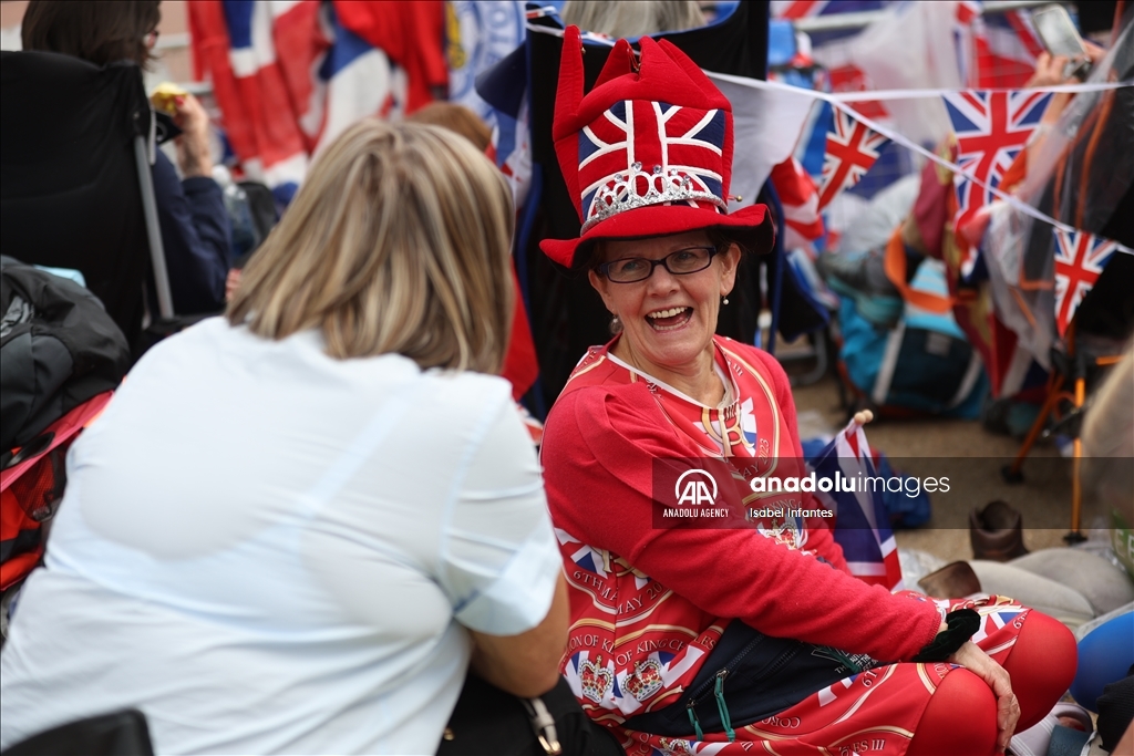 Preparations for the coronation of King Charles III in London