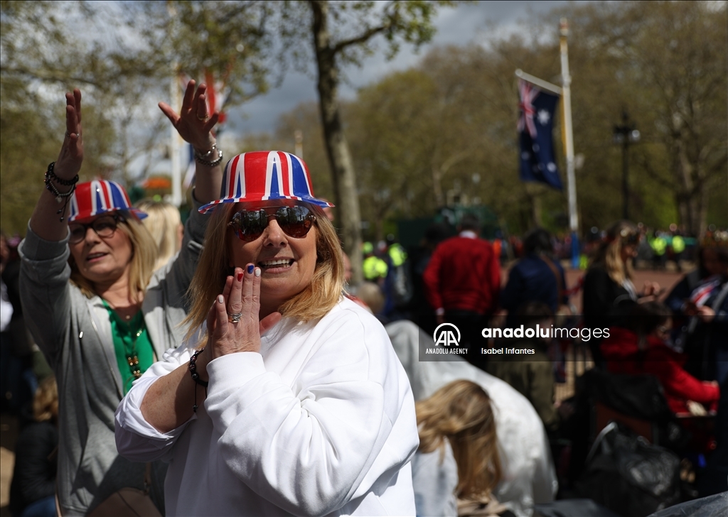 Preparations for the coronation of King Charles III in London