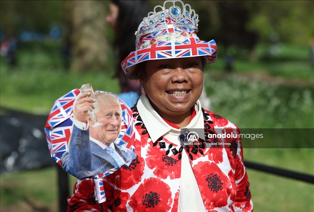 Preparations for the coronation of King Charles III in London