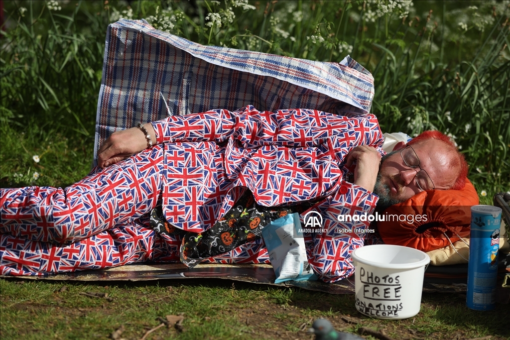Preparations for the coronation of King Charles III in London