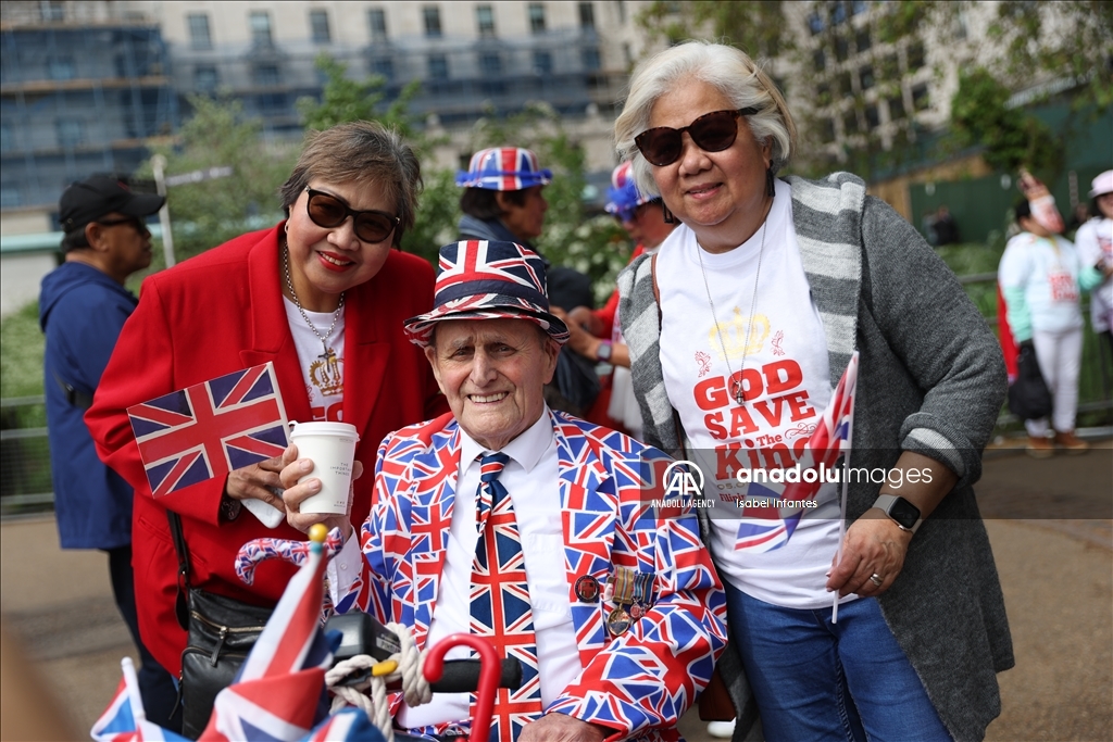 Preparations for the coronation of King Charles III in London