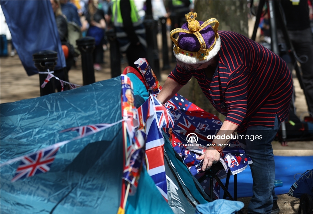 Preparations for the coronation of King Charles III in London
