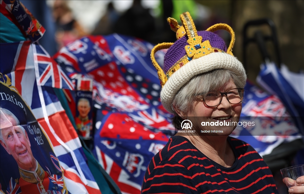 Preparations for the coronation of King Charles III in London