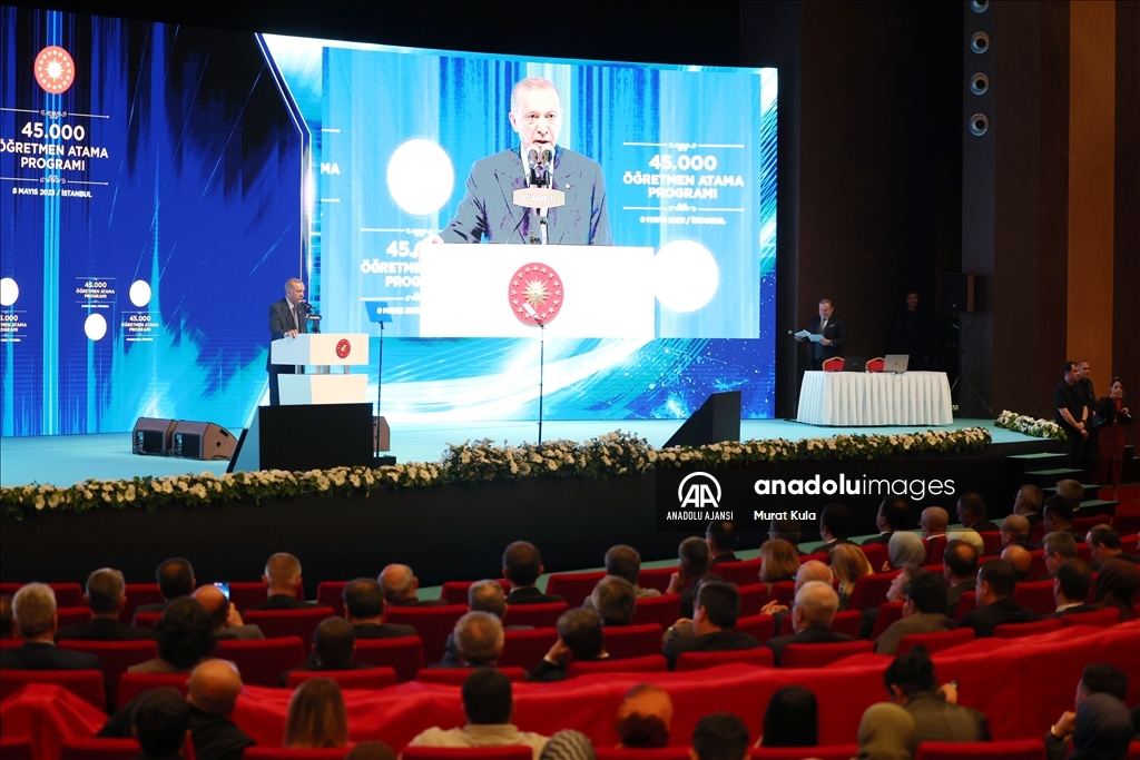 Cumhurbaşkanı Erdoğan, “45 bin Öğretmen Atama Programı”na katıldı