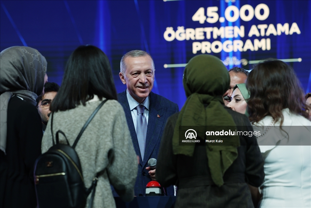 Cumhurbaşkanı Erdoğan, “45 bin Öğretmen Atama Programı”na katıldı