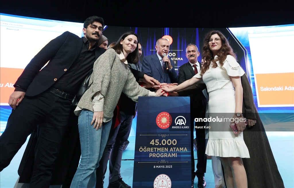 Cumhurbaşkanı Erdoğan, “45 bin Öğretmen Atama Programı”na katıldı