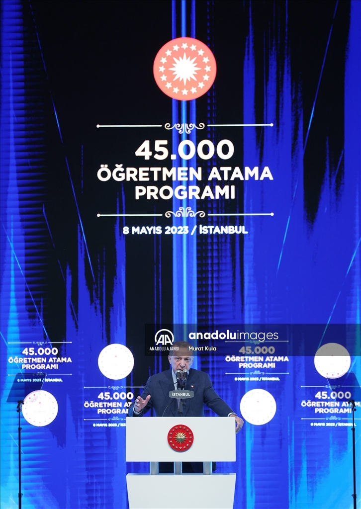 Cumhurbaşkanı Erdoğan, “45 bin Öğretmen Atama Programı”na katıldı