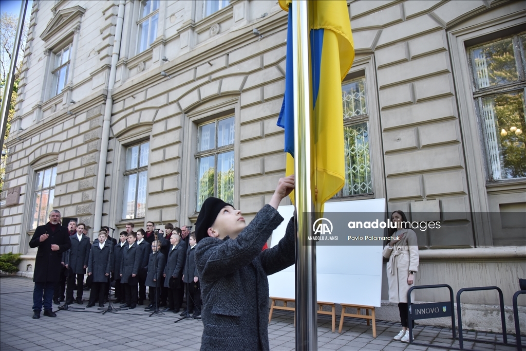 Ukrayna'nın Lviv kentinde 9 Mayıs, "Avrupa Günü" kutlandı