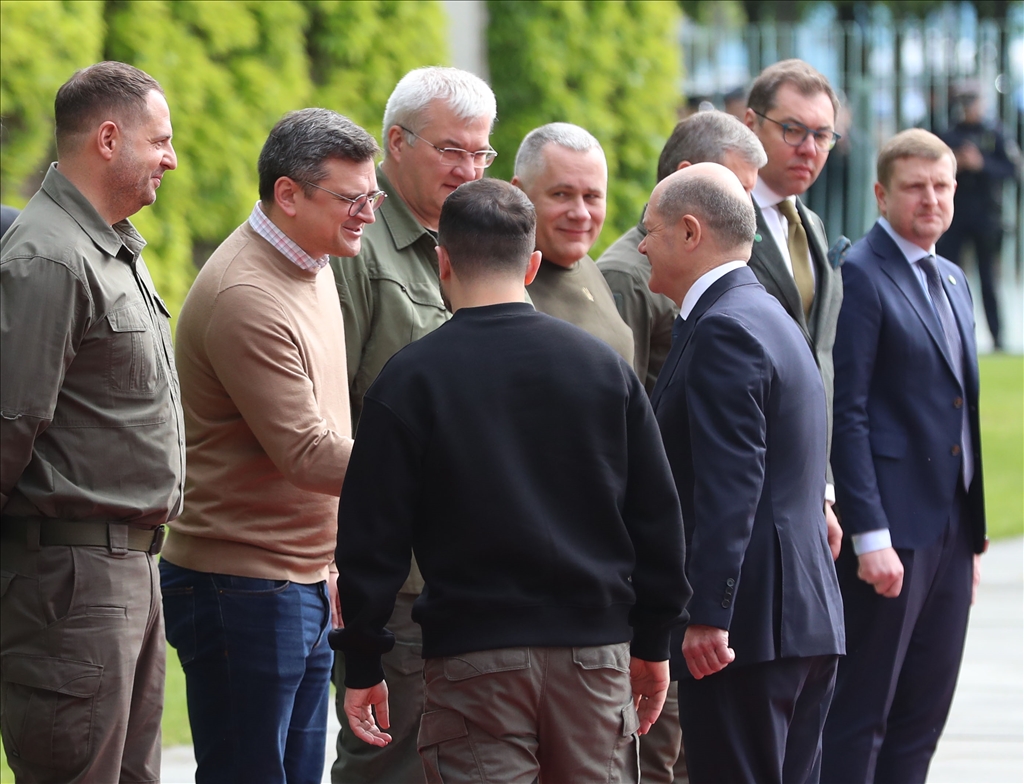 Olaf Scholz - Volodymyr Zelenskyy Meeting In Germany - Anadolu Ajansı