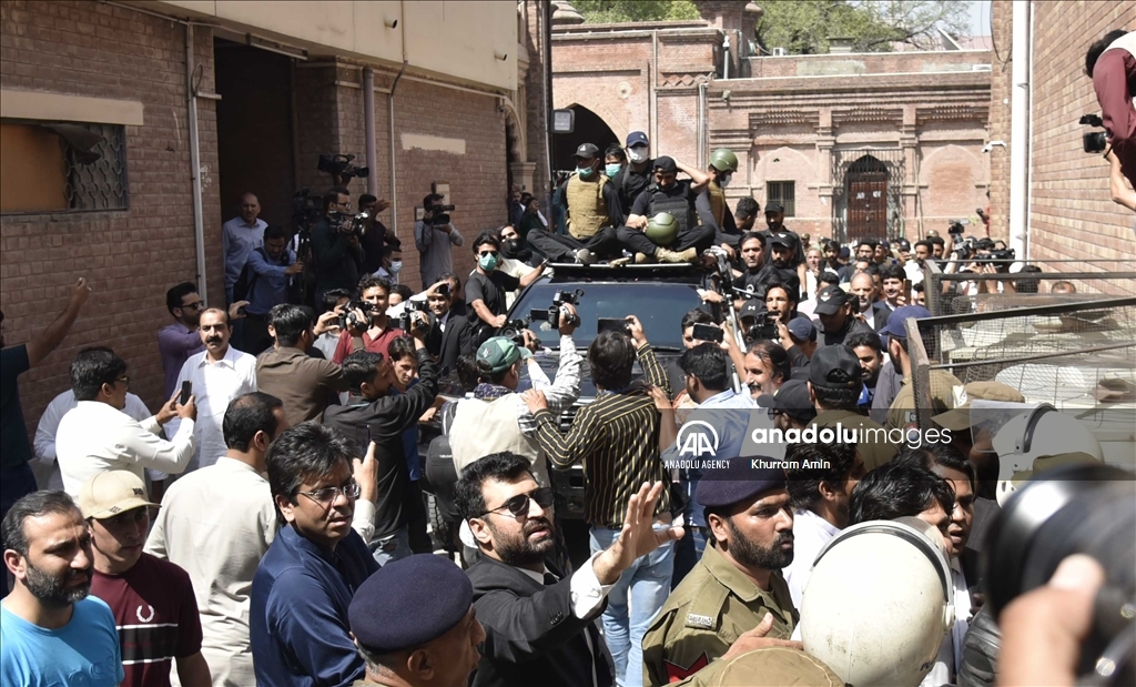 Former Prime Minister Imran Khan Arrives To Appear In Court In Pakistan ...