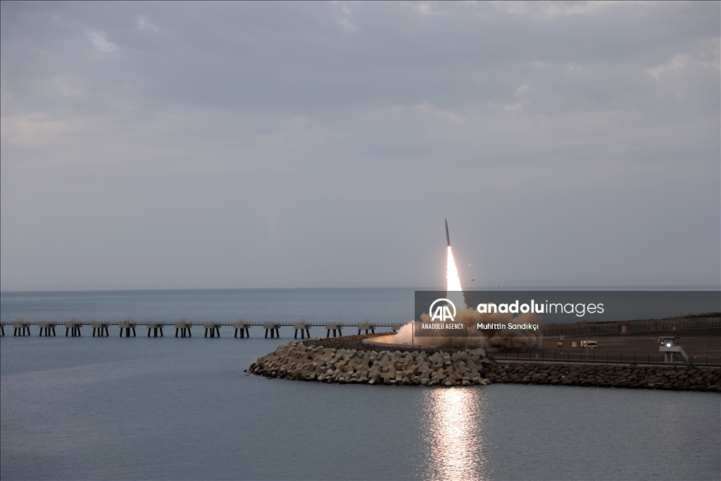 ترکیه دوربردترین موشک بالستیک تایفون را مجددا آزمایش کرد
