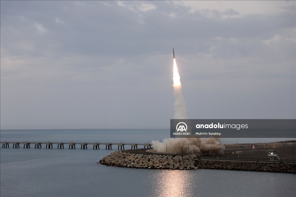 ترکیه دوربردترین موشک بالستیک تایفون را مجددا آزمایش کرد