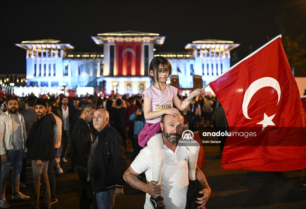 Cumhurbaşkanı Erdoğan, Cumhurbaşkanlığı Külliyesi'nde vatandaşlara hitap etti
