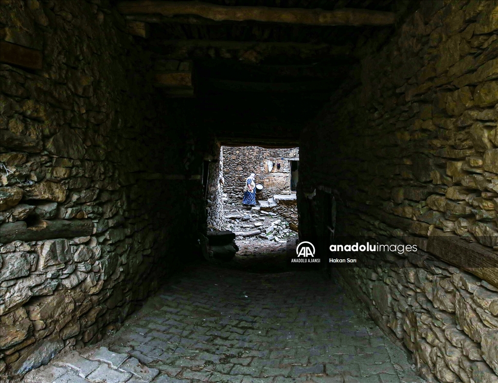 Bitlis'teki tarihi taş evler doğaseverlerin gözde rotalarından biri oldu