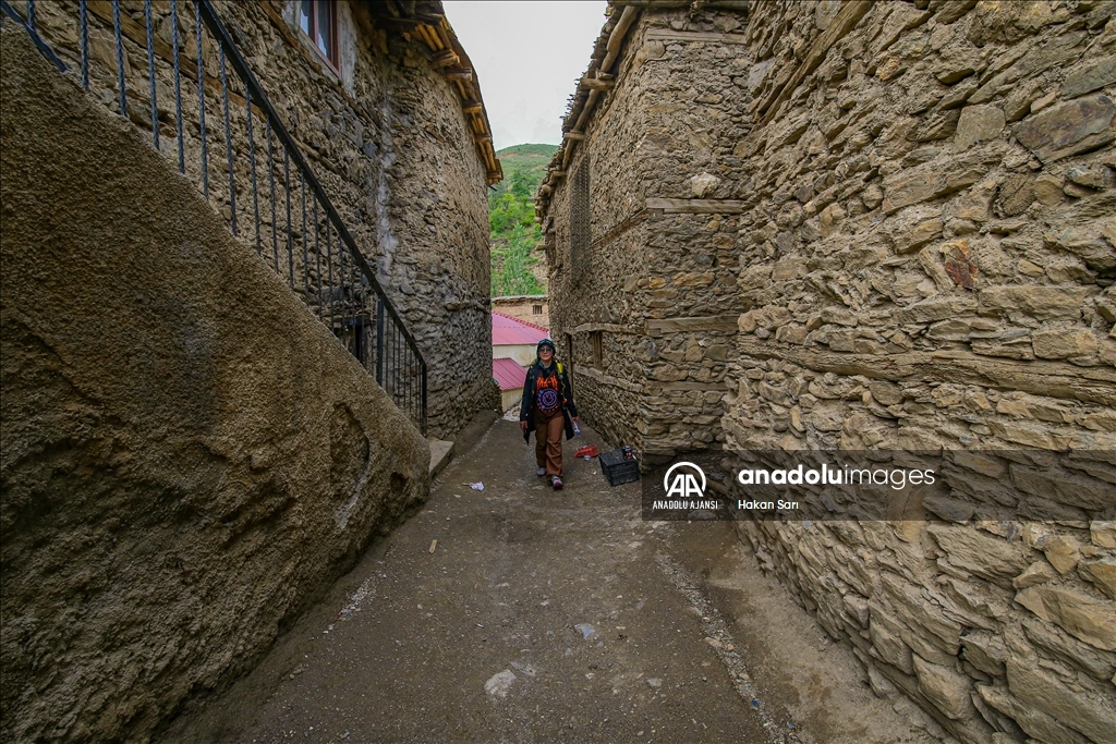 Bitlis'teki tarihi taş evler doğaseverlerin gözde rotalarından biri oldu