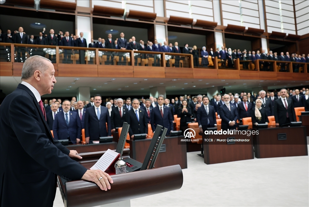 TBMM Genel Kurulu, Cumhurbaşkanı Erdoğan'ın yemin töreni için toplandı
