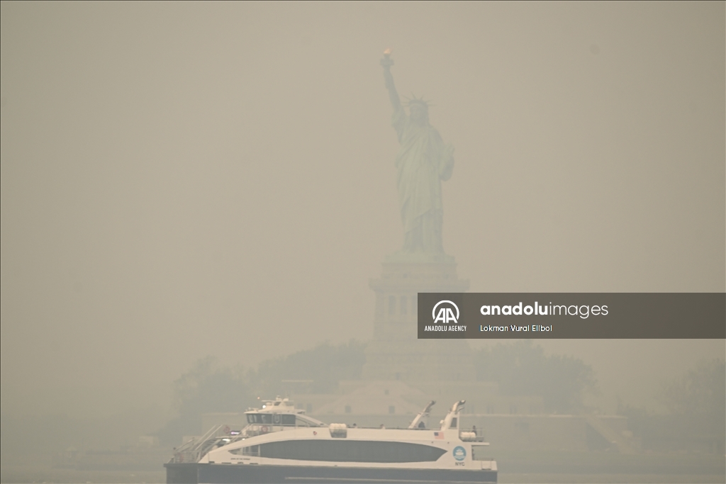 Kebakaran hutan di Kanada sebabkan kualitas udara kota New York buruk