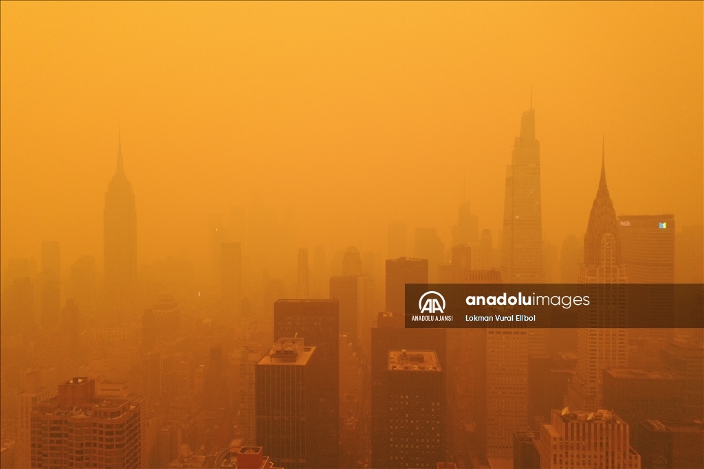 ABD'ye ulaşan Kanada'daki orman yangınlarının dumanı hayatı olumsuz etkiliyor