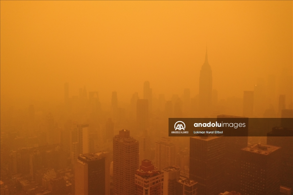 ABD'ye ulaşan Kanada'daki orman yangınlarının dumanı hayatı olumsuz etkiliyor