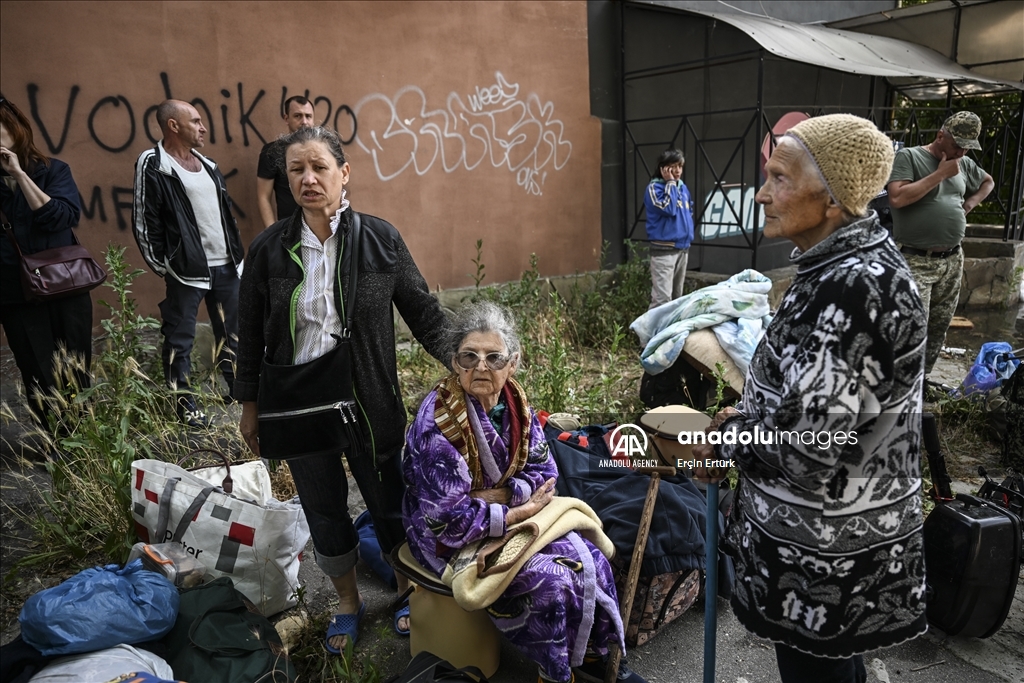 بر اثر فرو ریختن سد کاخوفکا اوکراین خانه‌ها در منطقه خرسون زیر آب رفتند