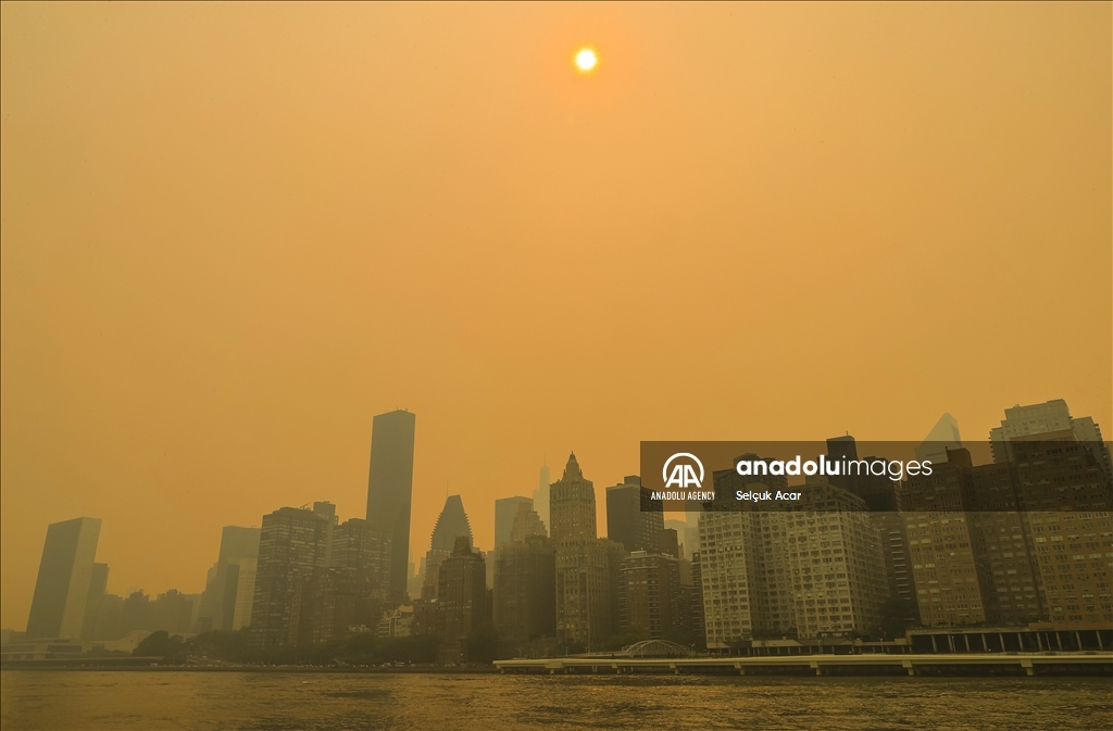 New York experiences worst air quality because of Canadian wildfires