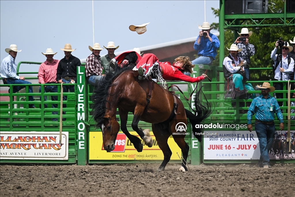 Kaliforniya'da Livermore Rodeo etkinliği 