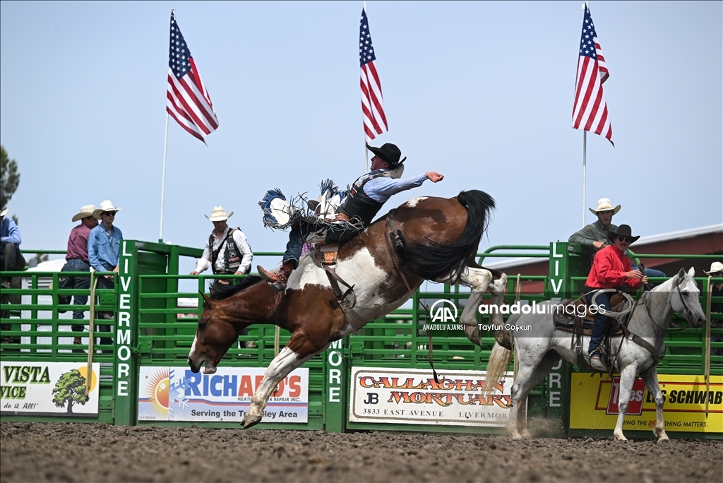 Kaliforniya'da Livermore Rodeo etkinliği 