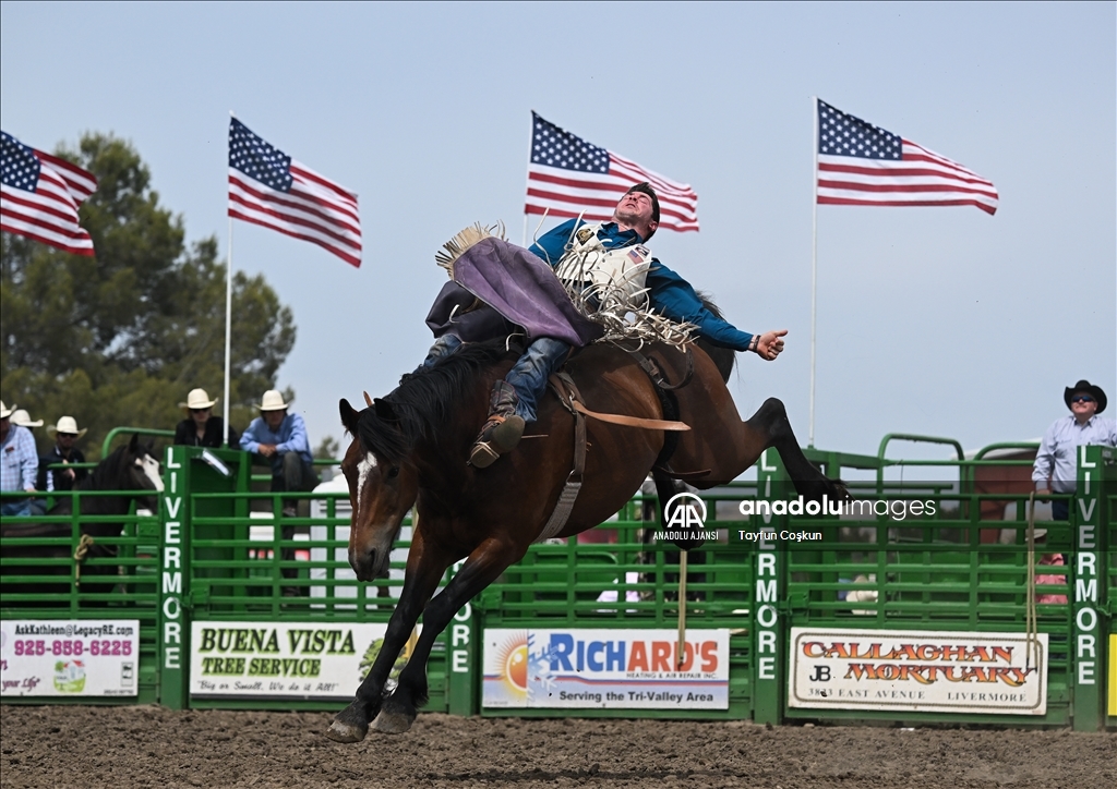 Kaliforniya'da Livermore Rodeo etkinliği 