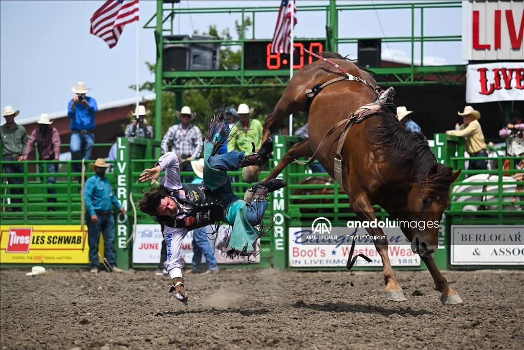 Kaliforniya'da Livermore Rodeo etkinliği 