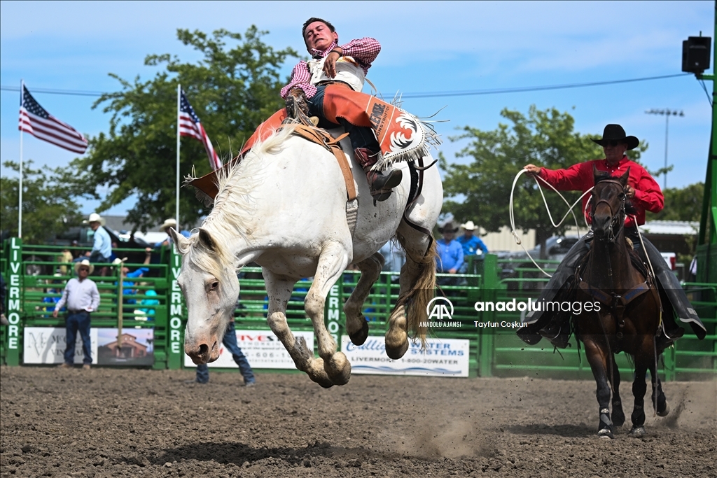 Kaliforniya'da Livermore Rodeo etkinliği 