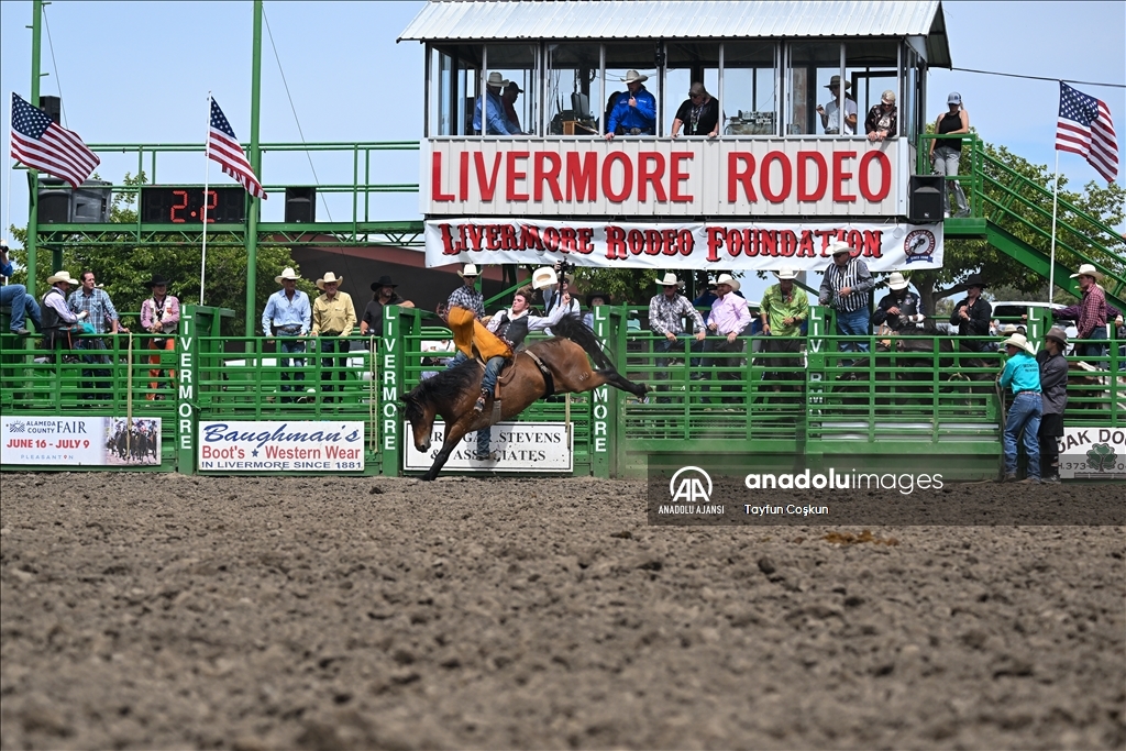 Kaliforniya'da Livermore Rodeo etkinliği 