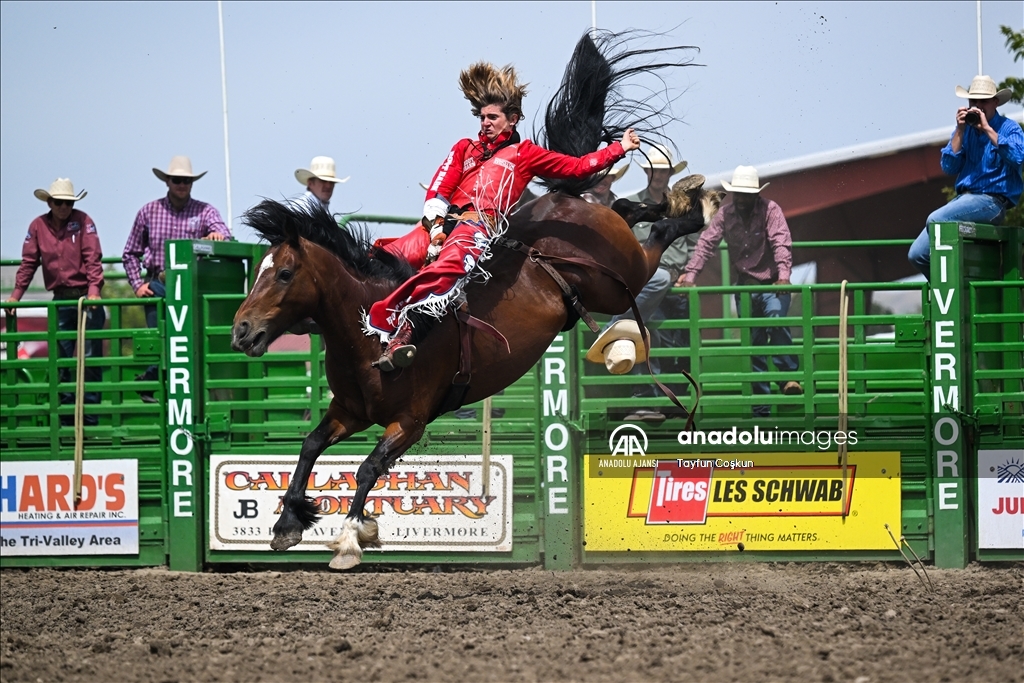 Kaliforniya'da Livermore Rodeo etkinliği 