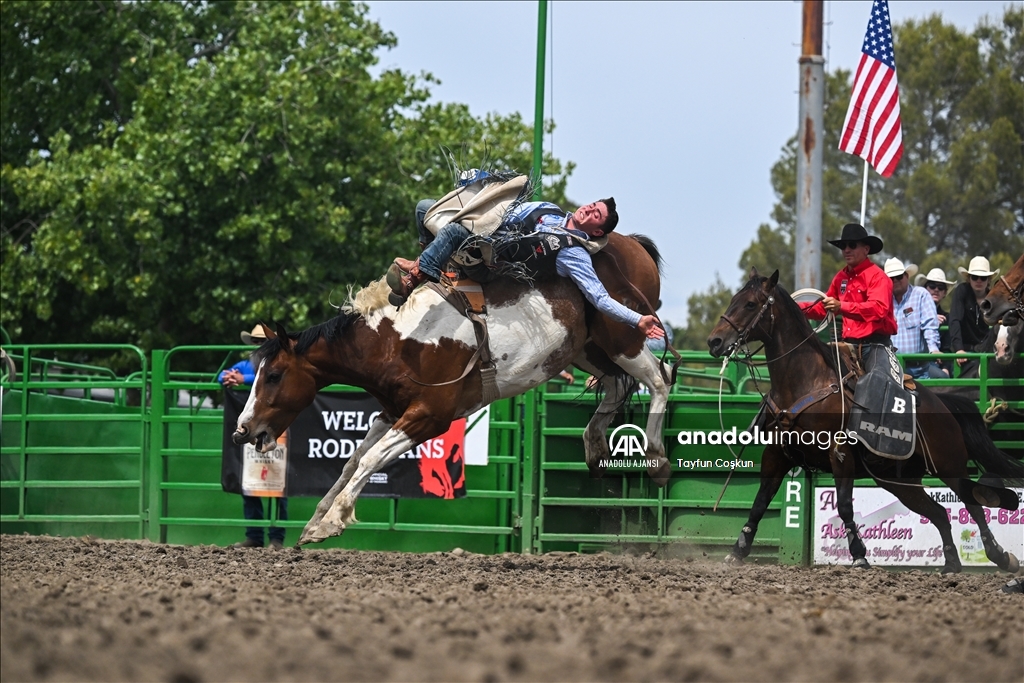 Kaliforniya'da Livermore Rodeo etkinliği 