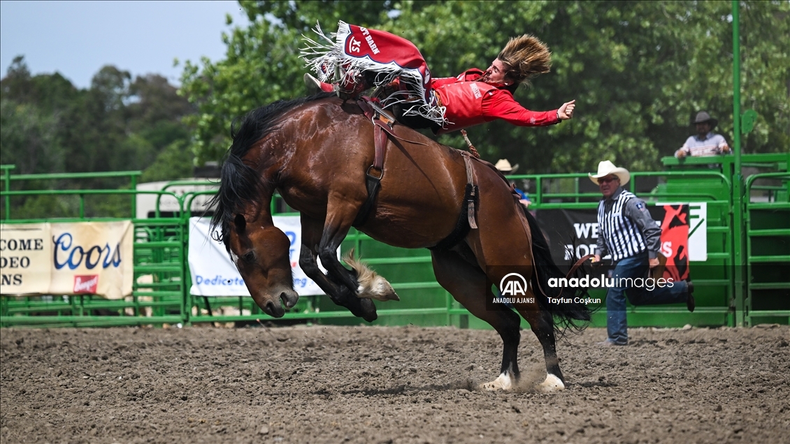 Kaliforniya'da Livermore Rodeo etkinliği 