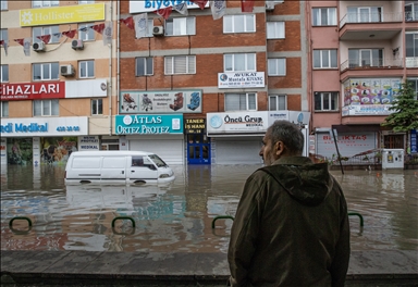 Hujan lebab sebabkan banjir di Ankara, Turkiye