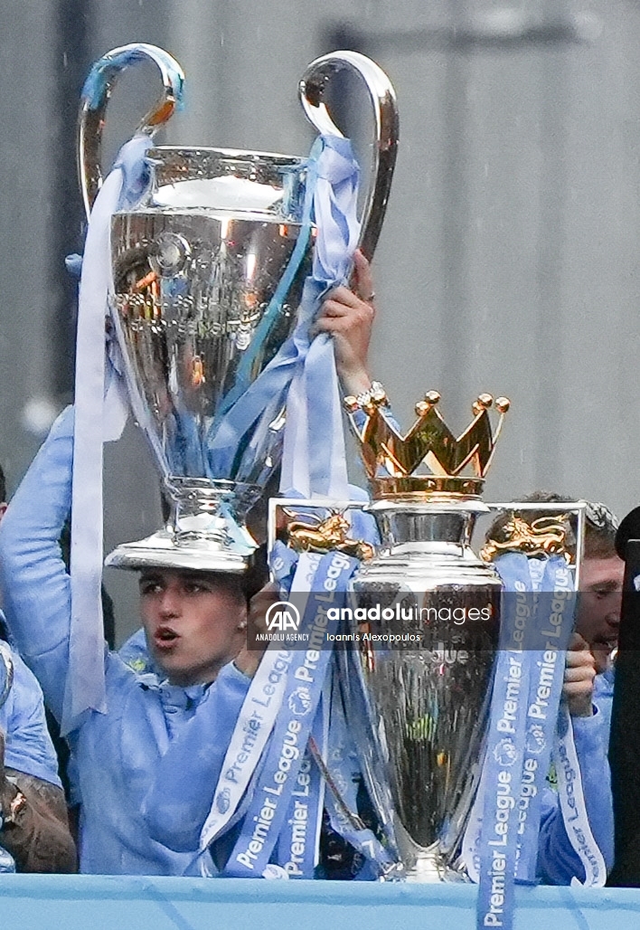Manchester City UEFA Champions League Winners Parade in Manchester