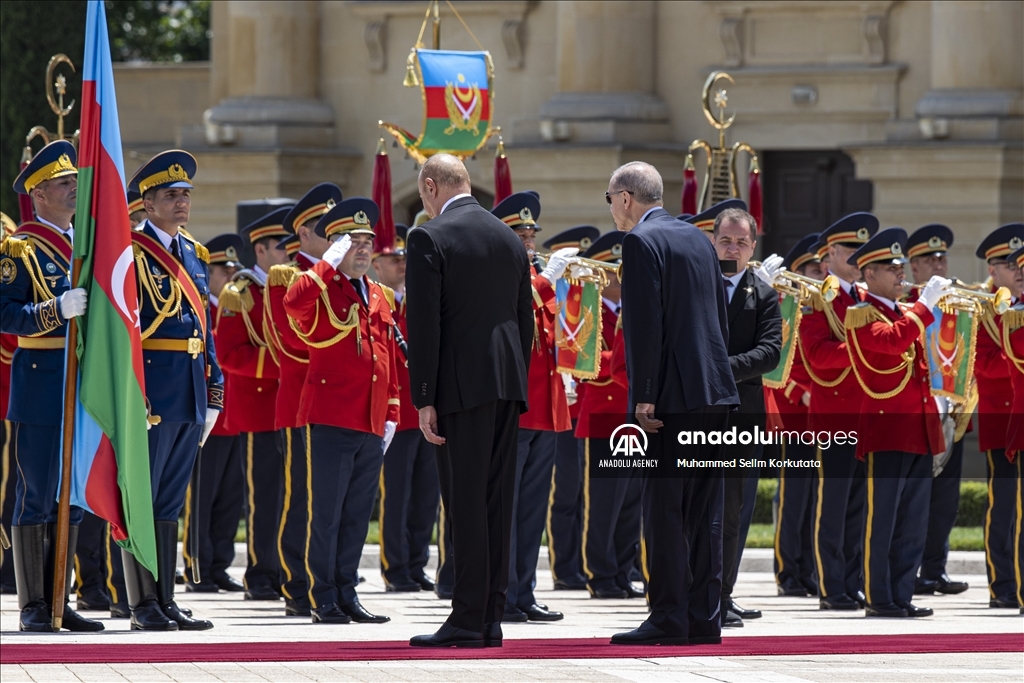 استقبال رسمی از اردوغان در آذربایجان