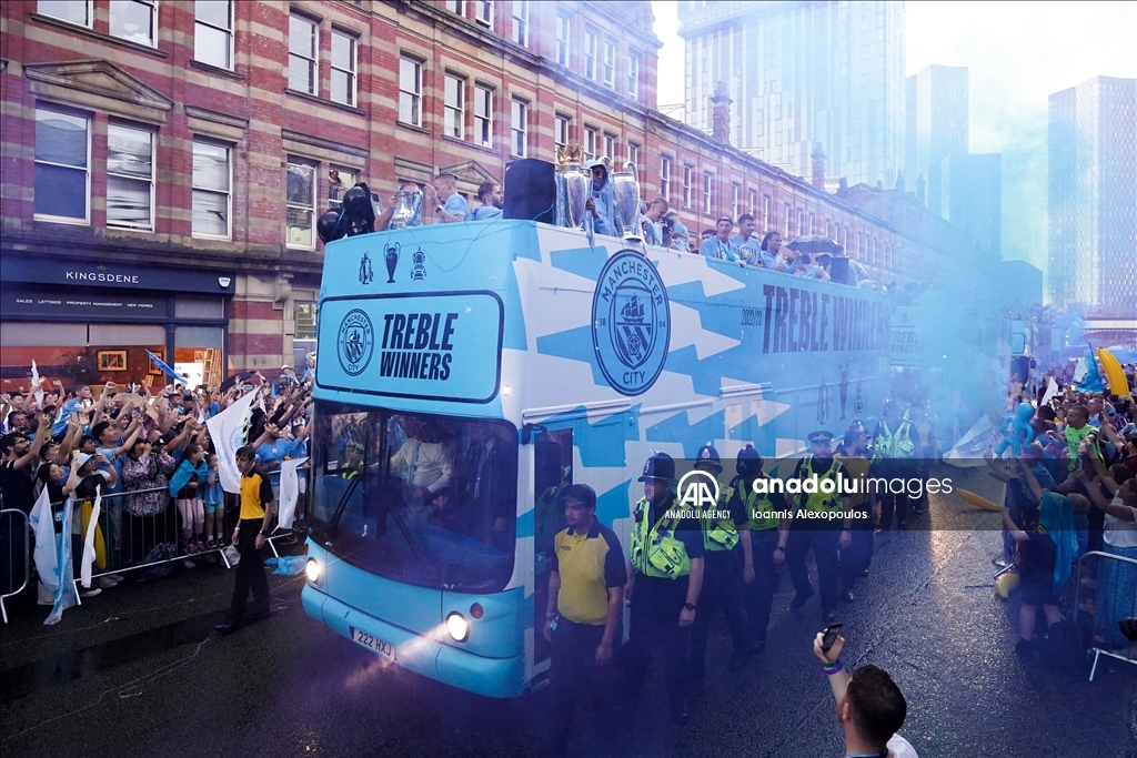 Manchester City UEFA Champions League Winners Parade in Manchester